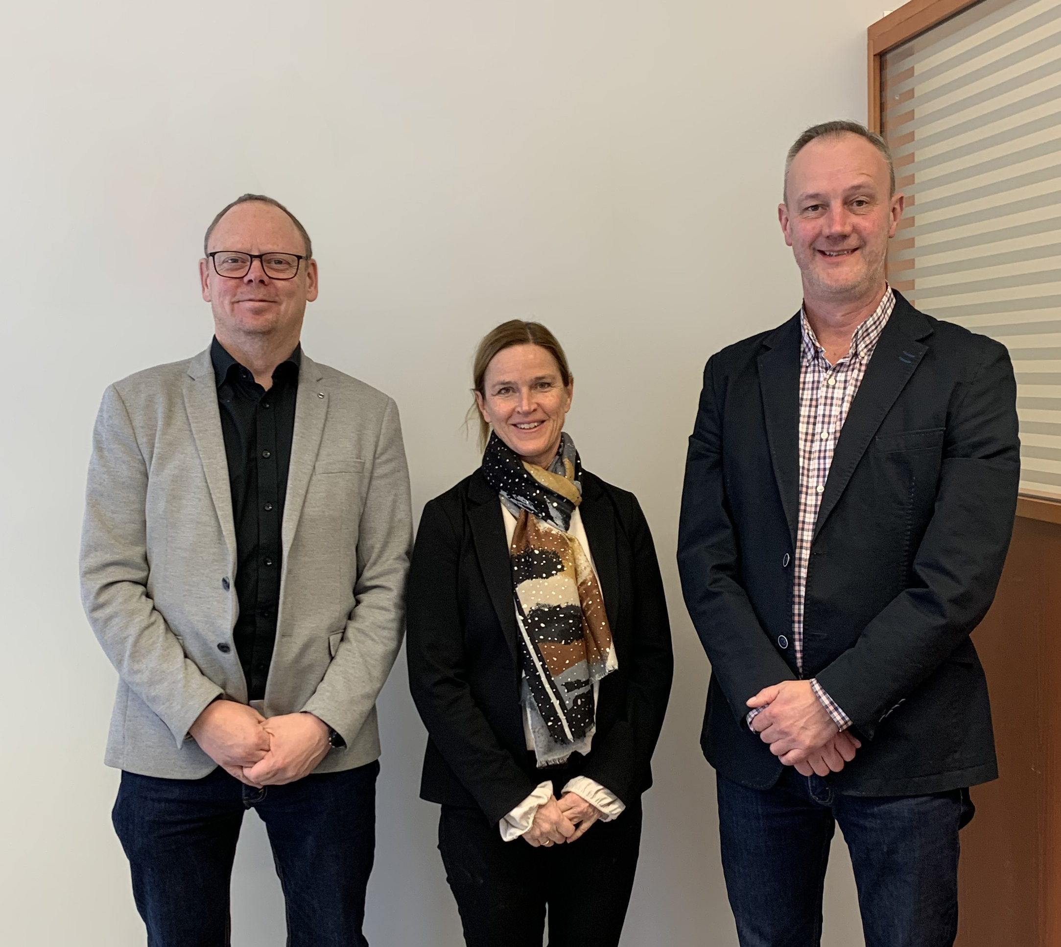 Lars Alrutz, CEO of Fogmaker International, Marie Marvig CEO of Fogmaker Finland Oy, & Kristian Lindström, the owner of Siveb Oy