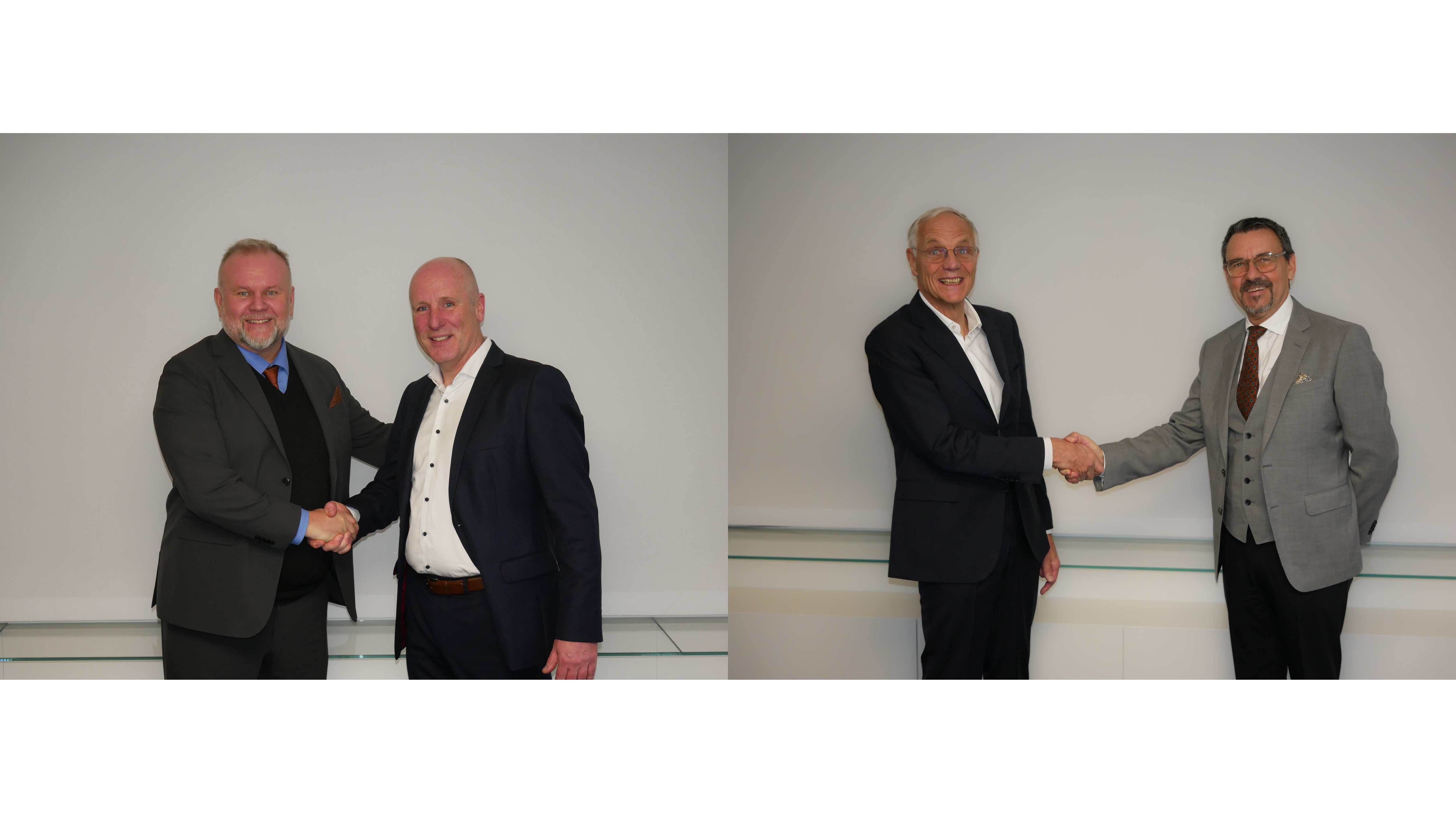 Lars Åleby, VP Electronics, Dacke Industri & Dirk Jansen, CEO of Völkel Mikroelektronik GmbH & Ulrich Völkel, owner of Völkel Mikroelektronik GmbH & Lars Fredin, Group CEO för Dacke Industri
