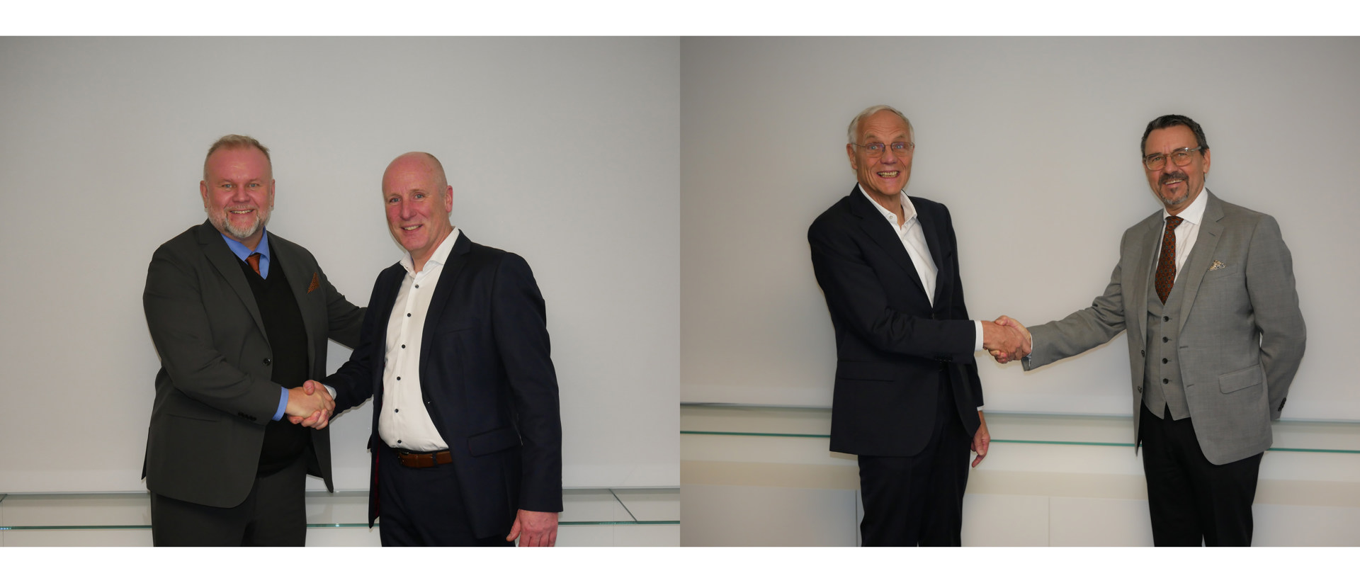 Lars Åleby, VP Electronics, Dacke Industri & Dirk Jansen, CEO of Völkel Mikroelektronik GmbH & Ulrich Völkel, owner of Völkel Mikroelektronik GmbH & Lars Fredin, Group CEO för Dacke Industri